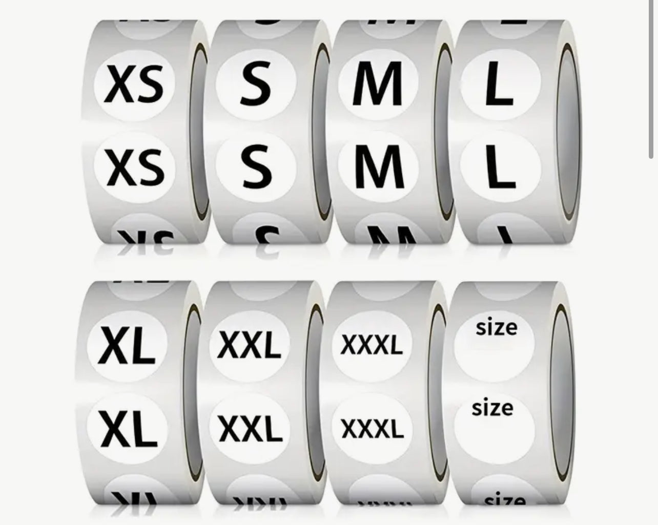 Size Stickers